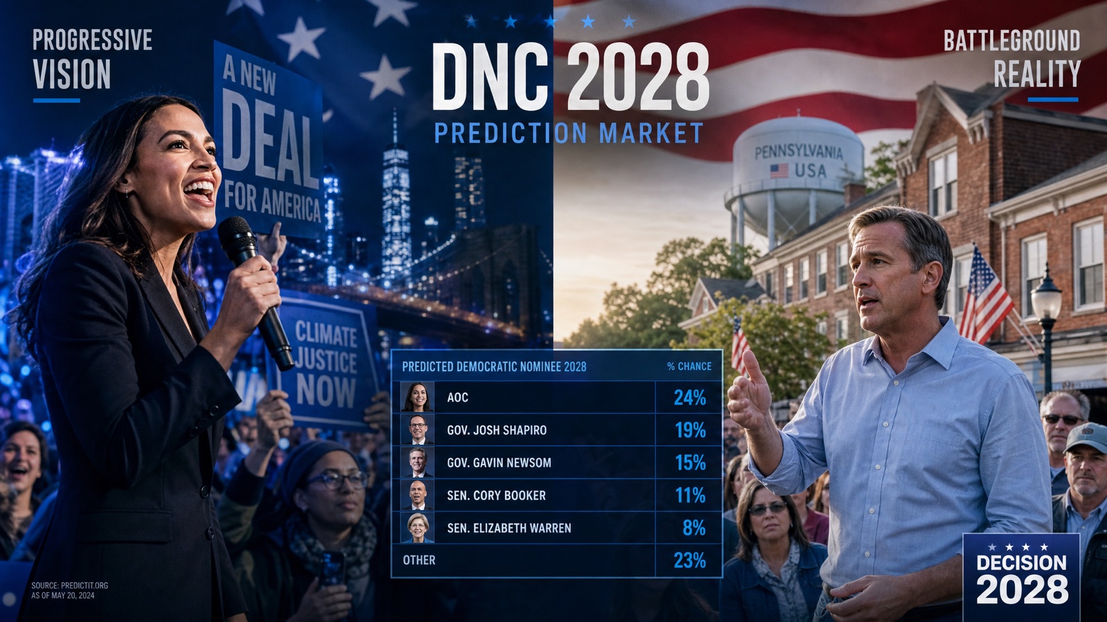The 2028 Democratic Primary Has a New Front-Runner. Traders Keep Changing Their Minds.